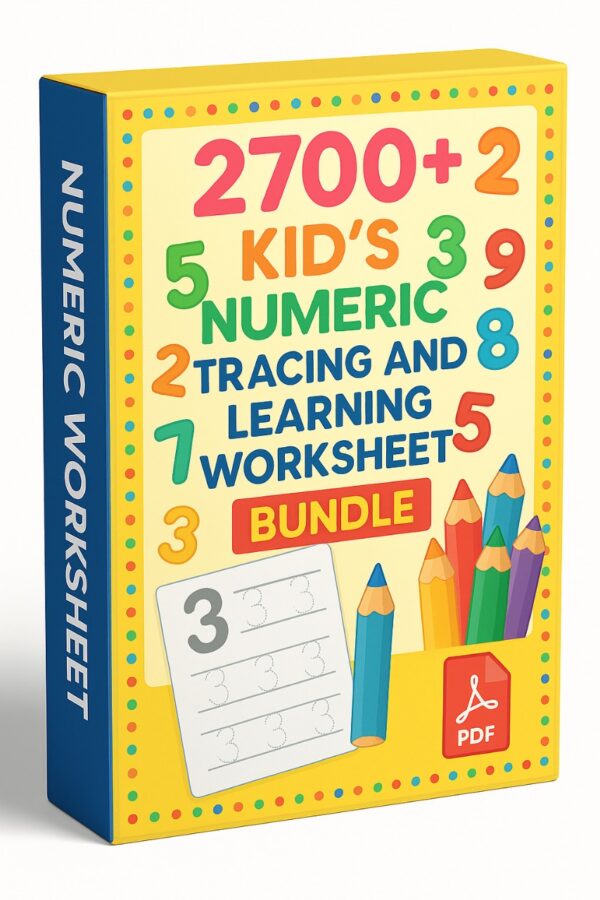 2700+ Kids Number Tracing Worksheet